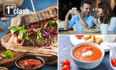 2-gangenlunch bij First Class