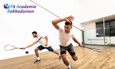 Squashen inclusief rackethuur voor 2 bij Fit Academie Bokkeduinen