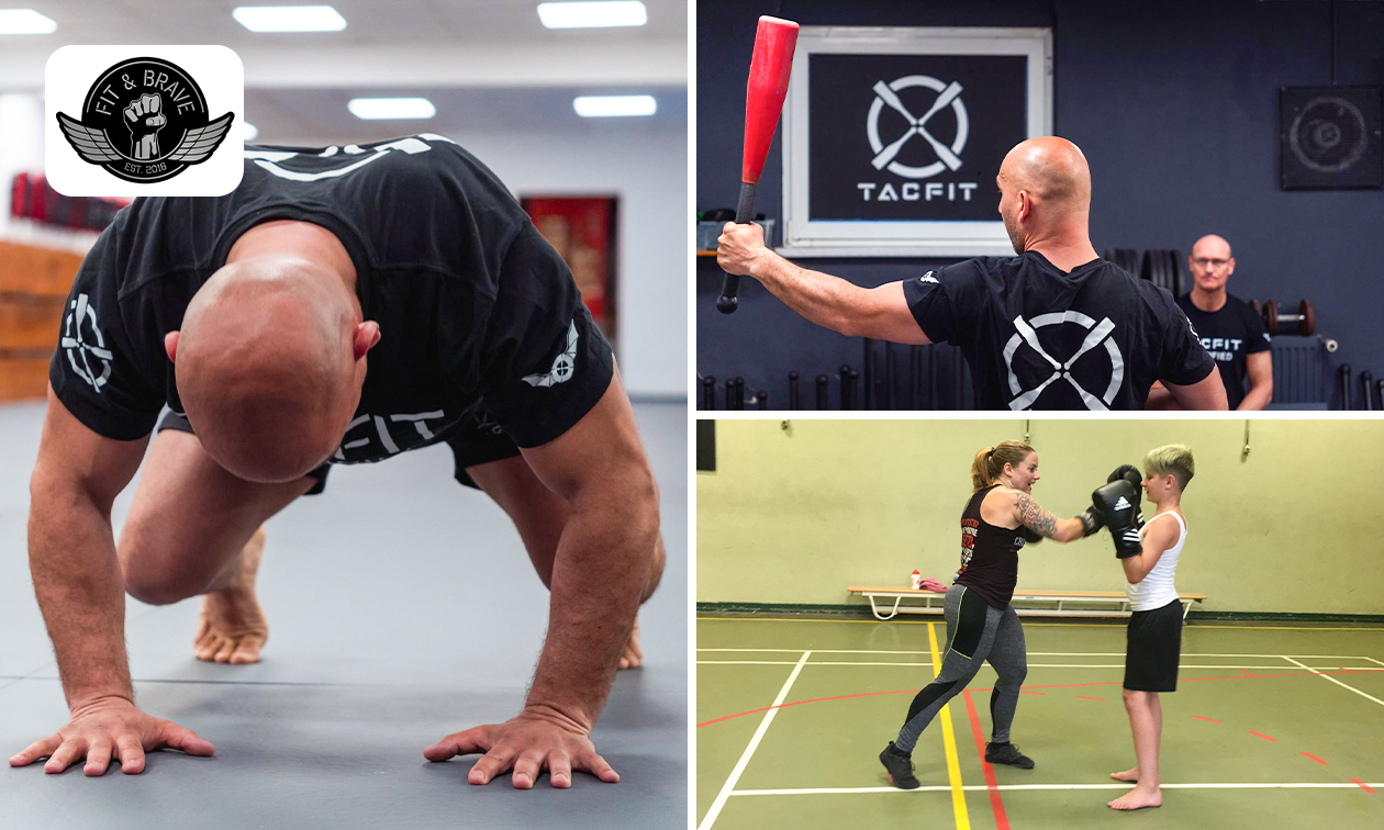 5 of 10 lessen krav maga, TacFit, FlowFit of Clubbell