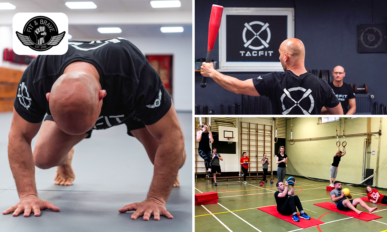 5 of 10 lessen krav maga, TacFit, FlowFit of Clubbell
