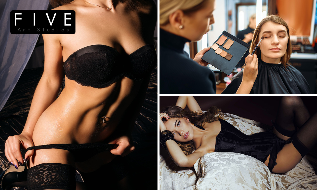 Boudoirshoot (1, 2 of 3 personen) + 1 digitale foto + mini-high tea