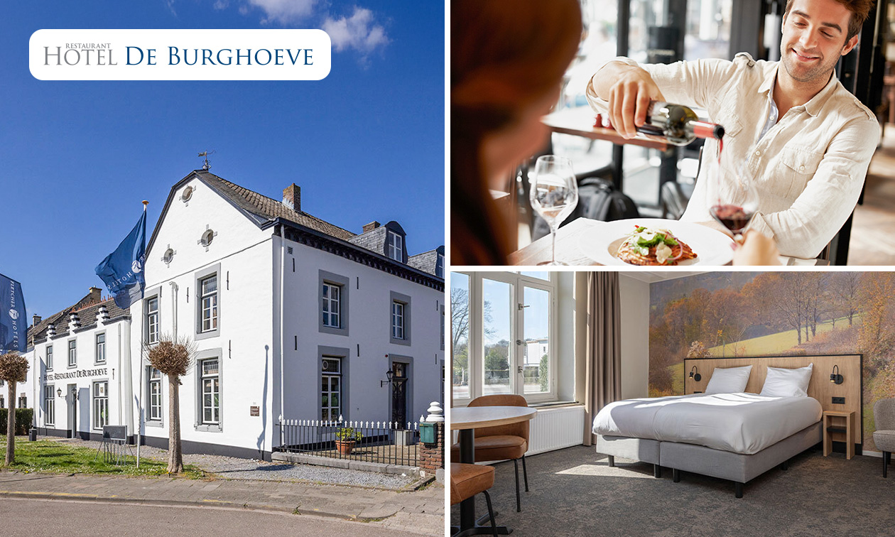 Nuit(s) pour 2 + petit-déjeuner + plat principal du Menu Fletcher au choix à Valkenburg