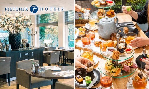 High Tea, High Wine, High Beer of High Bubbles voor 2 bij Fletcher Hotels