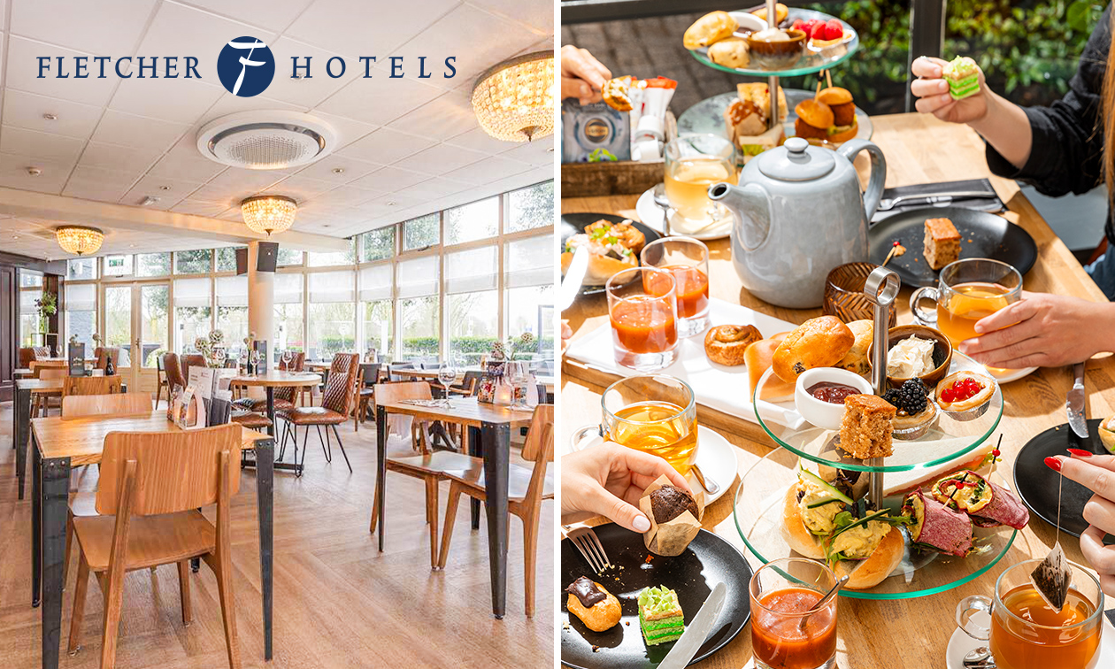 High tea voor 2 bij Fletcher Hotels