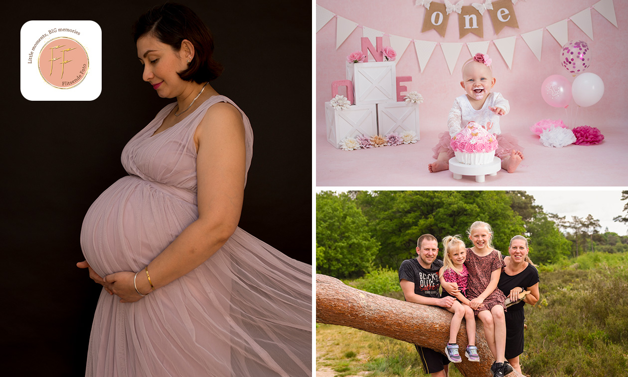 Fotoshoot naar keuze + 3 digitale foto's