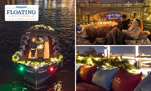Magical Light Tour Plus (75min) door de Grachten van Amsterdam + onbeperkt drankjes