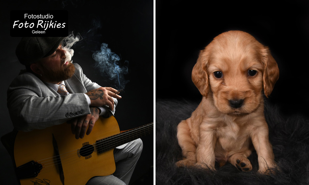 Studio shoot + 2 afgedrukte en 2 digitale foto's (18 x 24 cm)