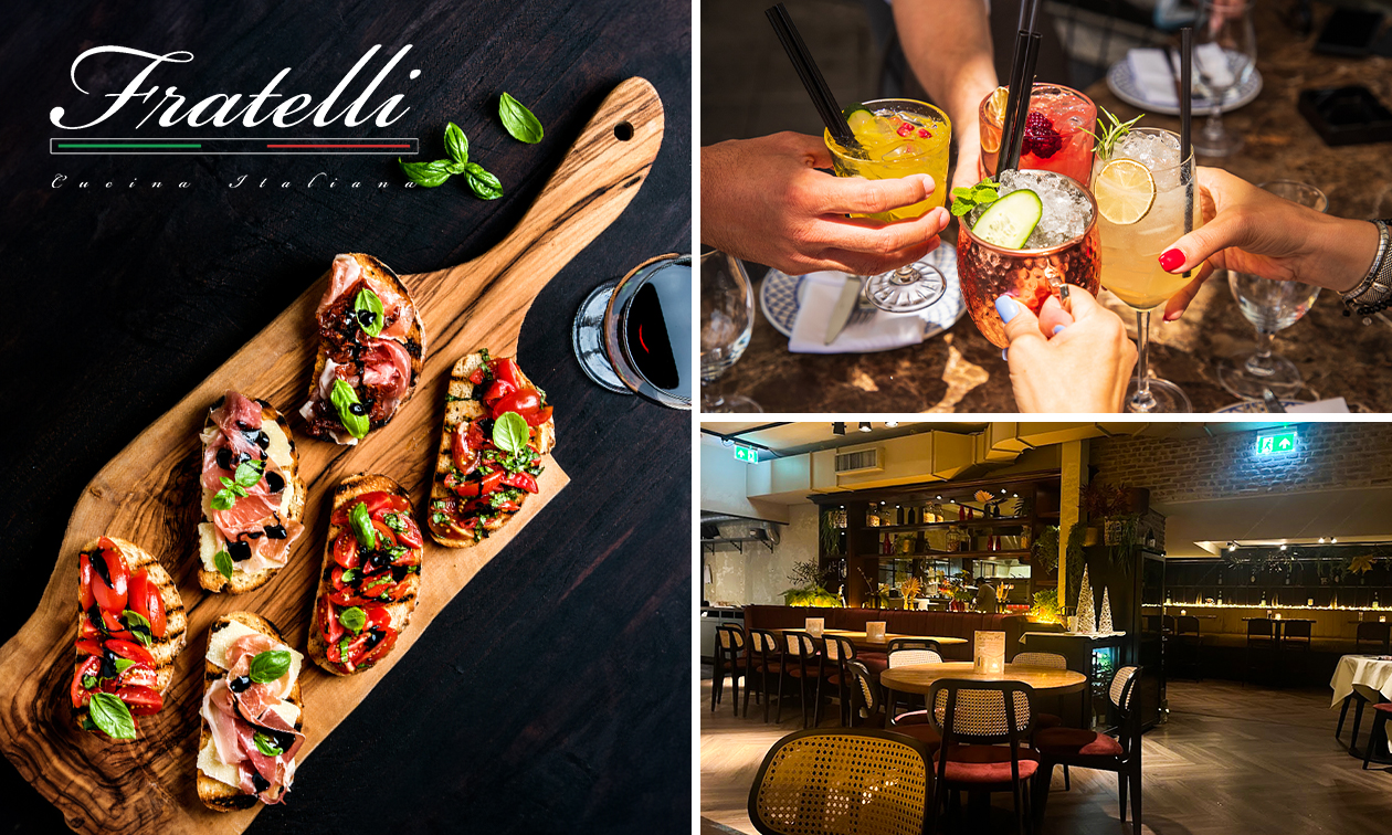High cocktail + hapjes bij Fratelli Voorburg