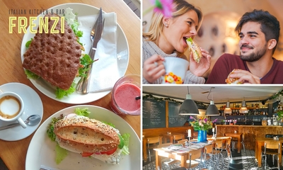 Italiaanse 2-gangen keuzelunch met uitzicht over de Amstel
