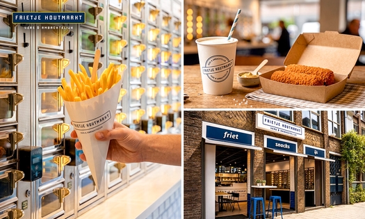 Friet met saus + snack naar keuze + milkshake of drankje naar keuze voor dine-in of afhaal