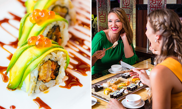 All-You-Can-Eat sushi & live teppanyaki (geen tijdslimiet!)