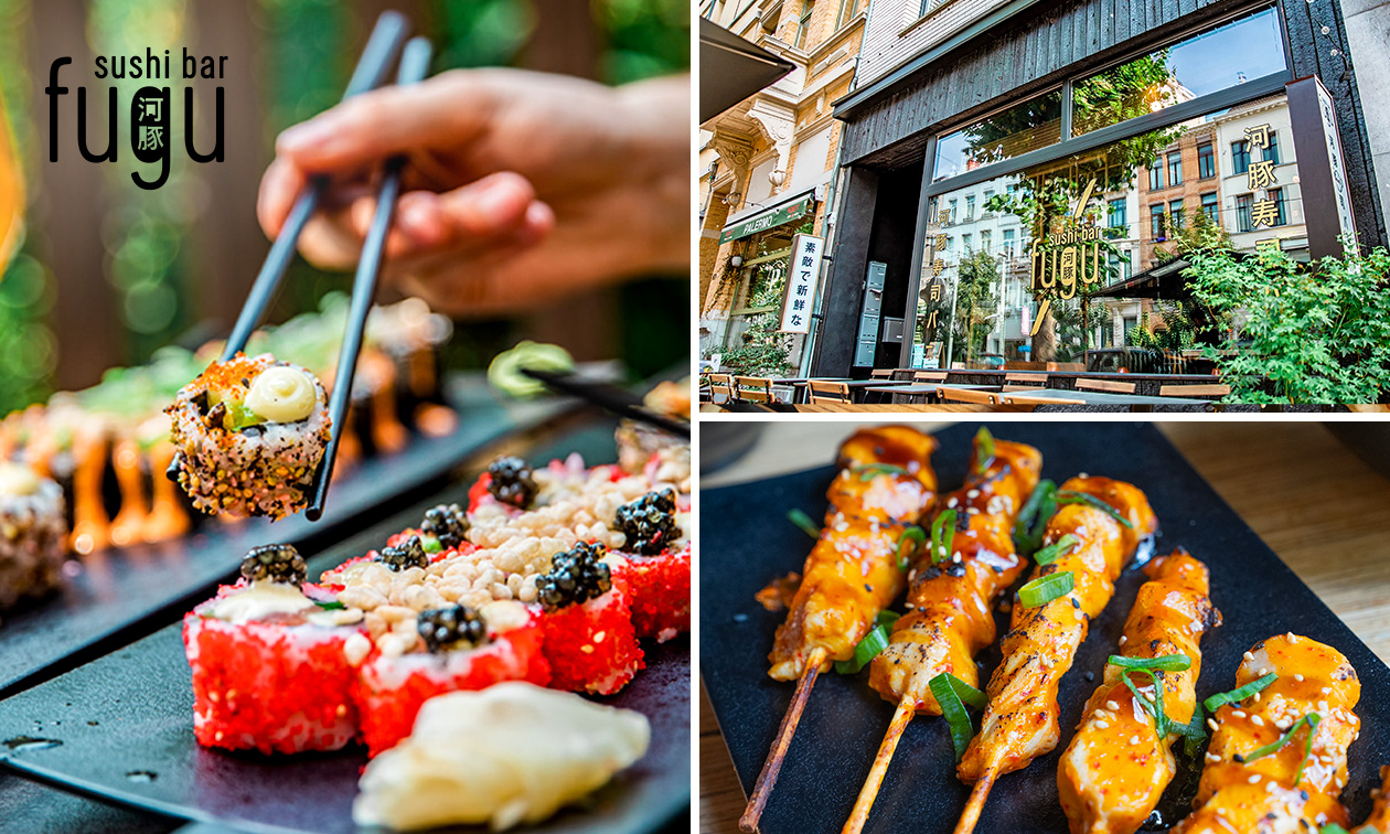 Japans 3-gangendiner (2 of 4 pers.) bij Fugu Sushi Bar