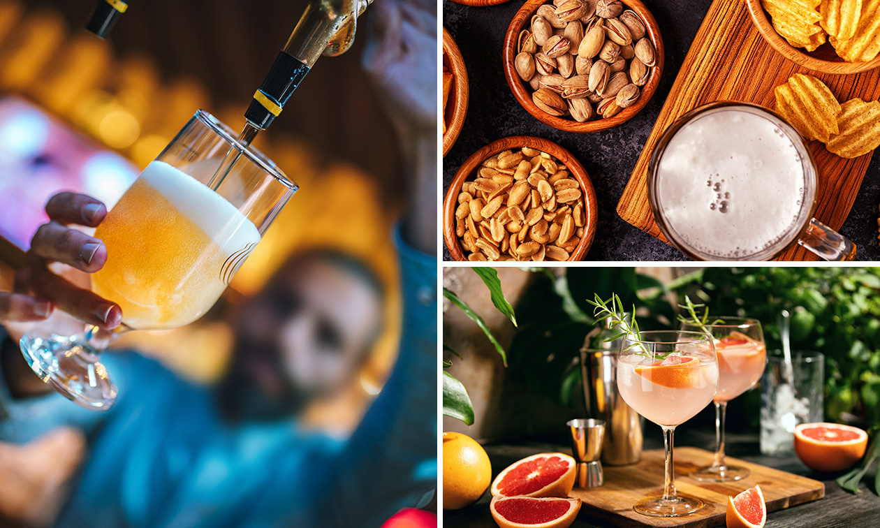 3 proefglazen speciaalbier of 2 cocktails + borrelhapjes bij Full House Cafe