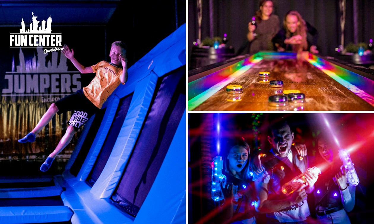 Jumpen (1,5 uur) + jumpsokken + zakje chips OF 3 uur entree tijdens All Night Long