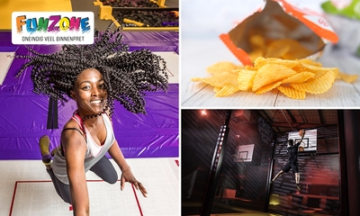 Jumpen (1,5 of 2 uur) + jumpsokken + zakje chips + evt. slush