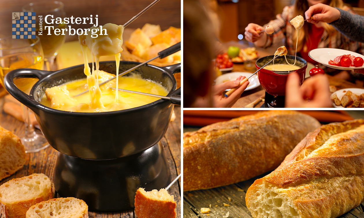 Kaasfondue met onbeperkt stokbrood bij Gasterij Terborgh