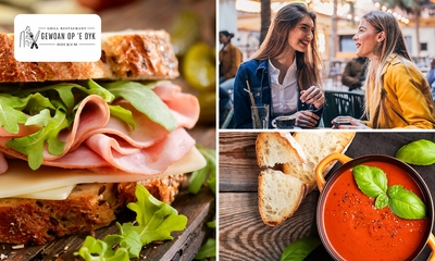 2-gangen keuzelunch of 12-uurtje bij Gewoan op 'e dyk