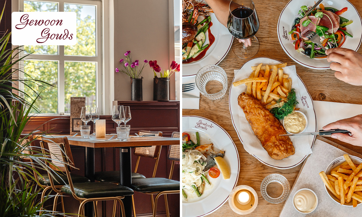 3-gangen keuzediner of à la carte bij Gewoon Gouds