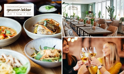 (Luxe) 3-gangen keuzediner bij Gewoon Lekker