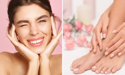 Gelaatsbehandeling (60 min) en/of pedicurebehandeling (45 min)