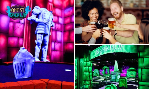 Glowgolf: 18 holes + drankje + borrelnootjes