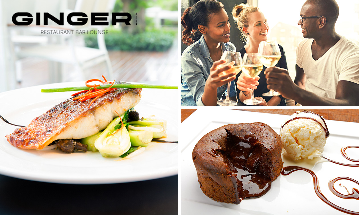 3-gangendiner of -lunch à la carte bij Ginger