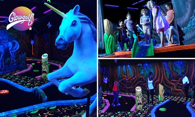 18 Loch Glowgolf + Häppchen bei GlowGolf - Kerkrade