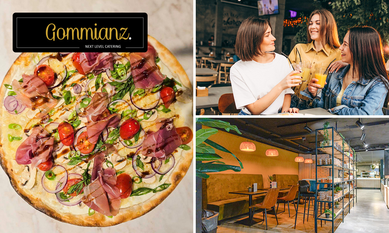 Flammkuchen + drankje naar keuze bij Gommianz Culinair