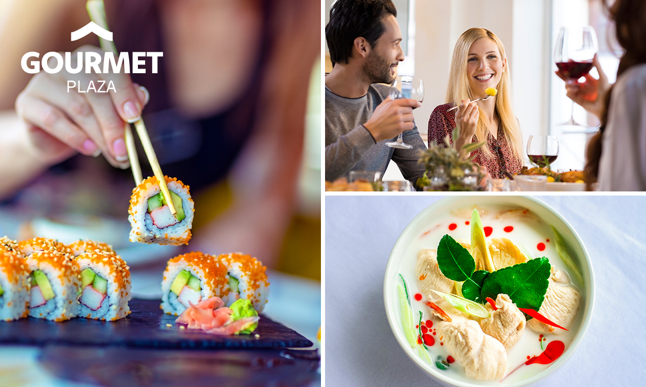 Asiatisches 2- oder 3-Gänge-Mittags-, Geflügel-, Entenbrust- oder Sushi-Menü nach Wahl