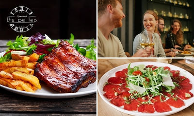 3-gangendiner à la carte bij Grandcafé Bie de Tied