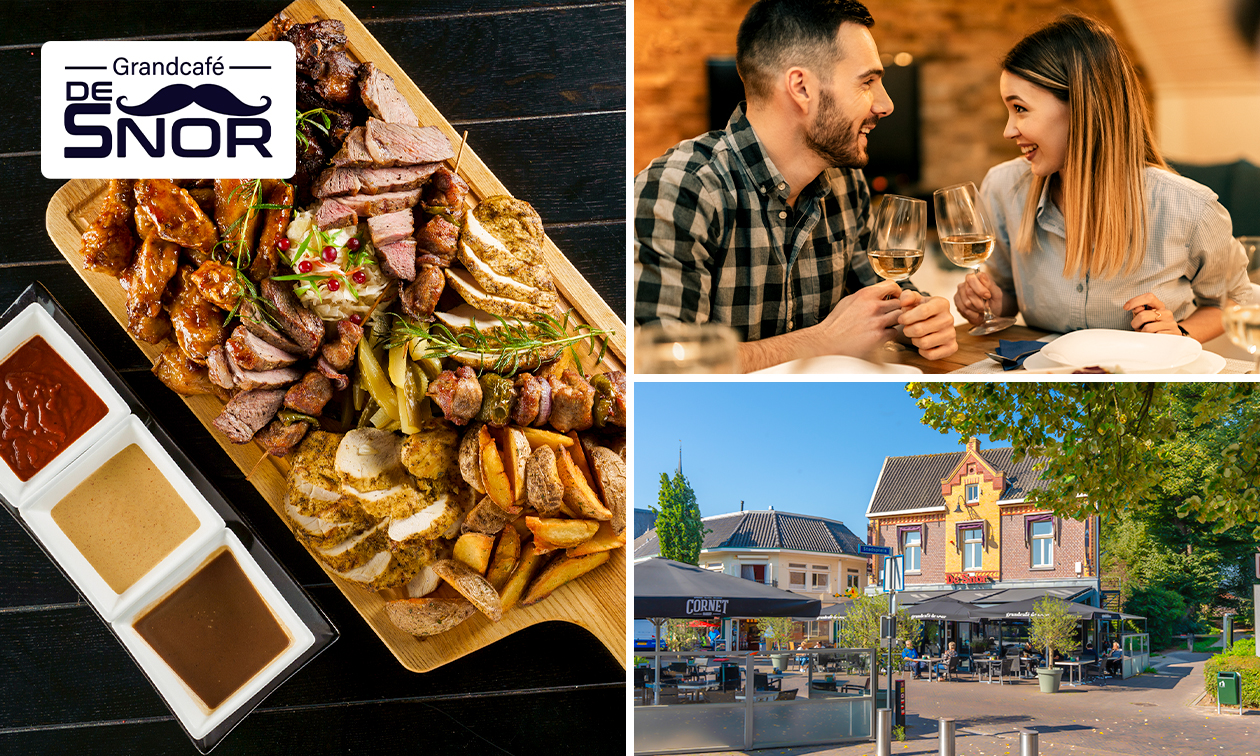 Bourgondisch 3-gangen shared dining-tapasdiner bij Grandcafé De Snor