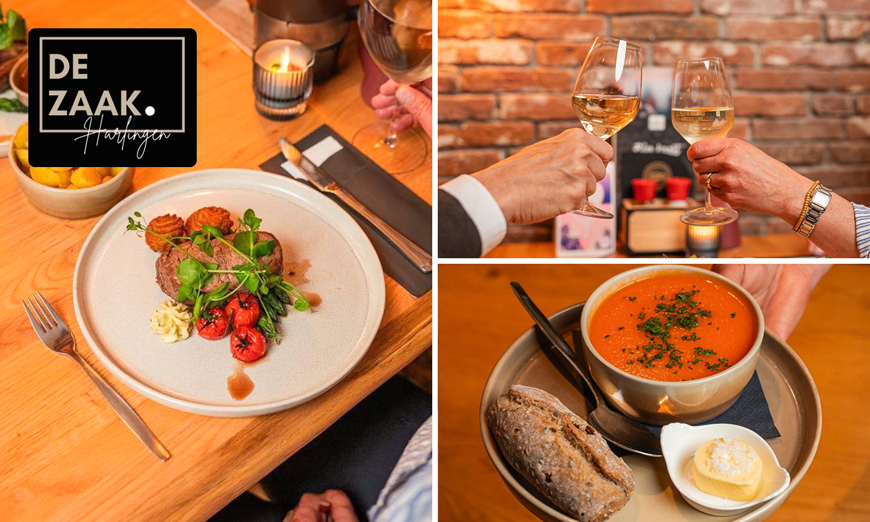 3-gangen keuzediner in hartje Harlingen