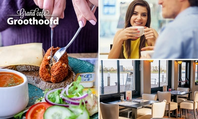 12-uurtje of 2-gangenlunch à la carte bij Grandcafé Groothoofd