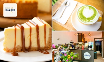 Warme drank naar keuze + huisgemaakte cheesecake