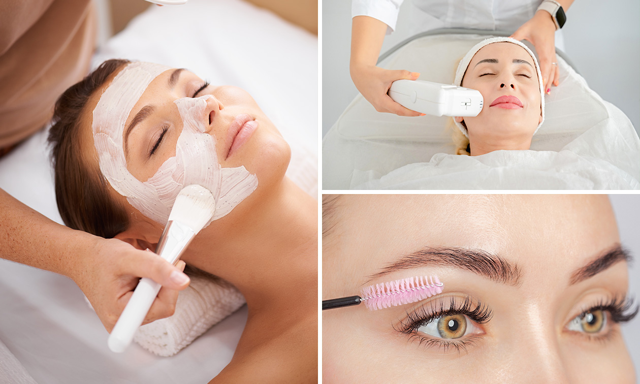RF-behandeling(en) (50 min), gezichtsbehandeling (60 min) of wimperlift evt. inclusief verven