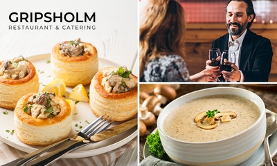 4-gangen wildlunch bij Gripsholm