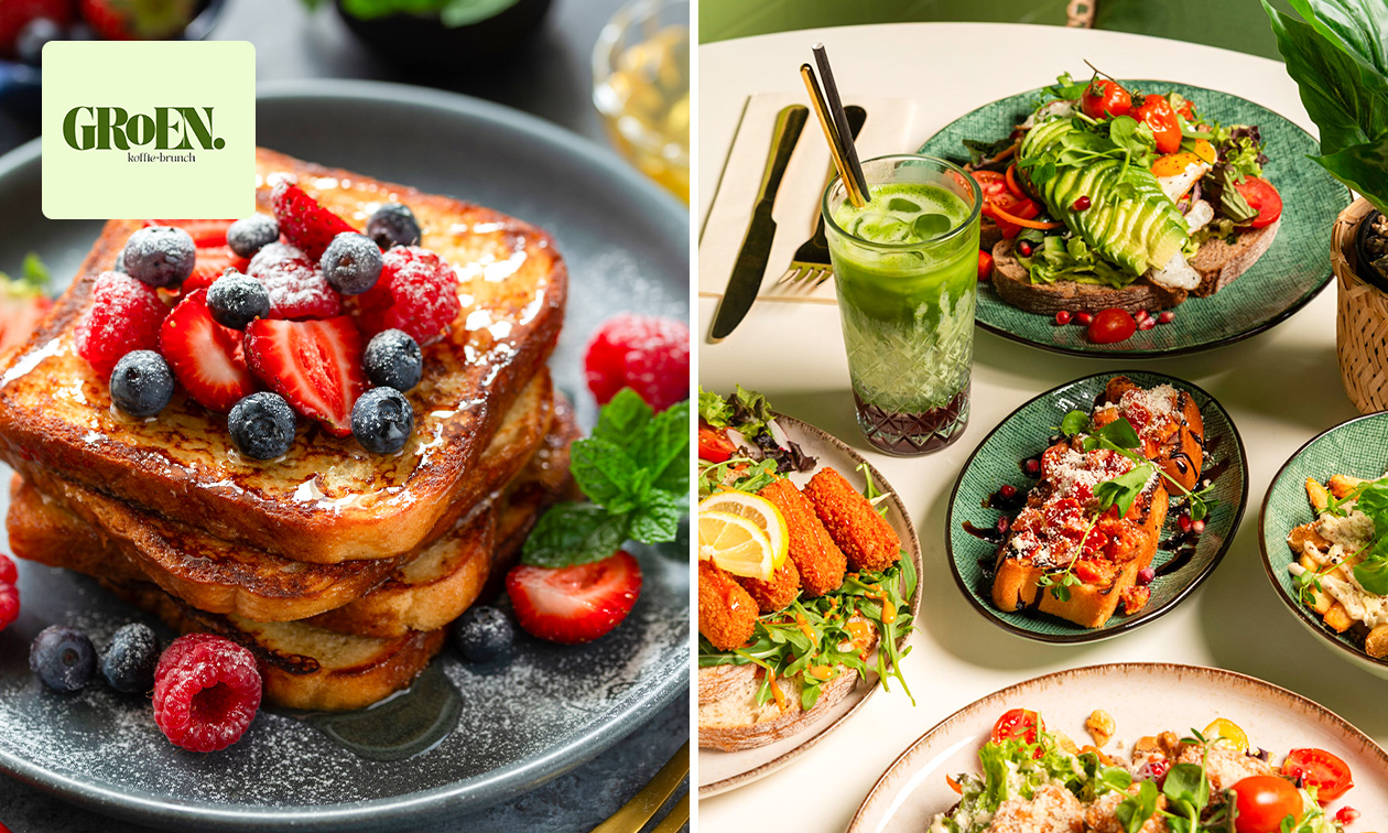 Ontbijt of luxe 2-gangenlunch