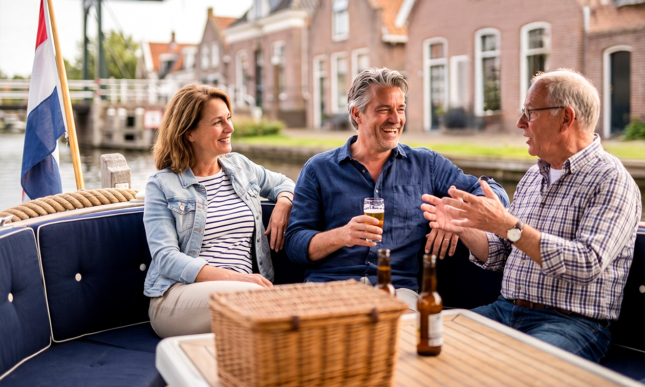 Vaartocht (3 uur) + drankje + lekkernij