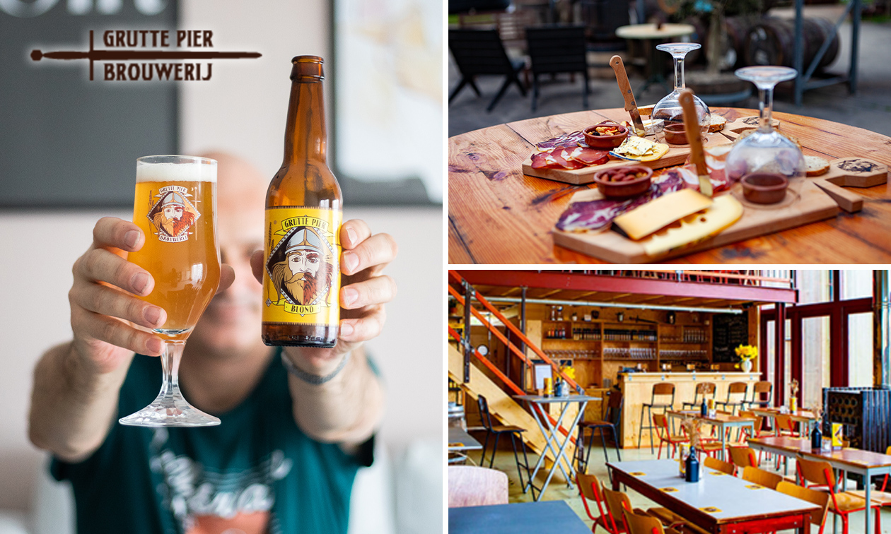 Bierproeverij (4 proefglazen) + hapjes
