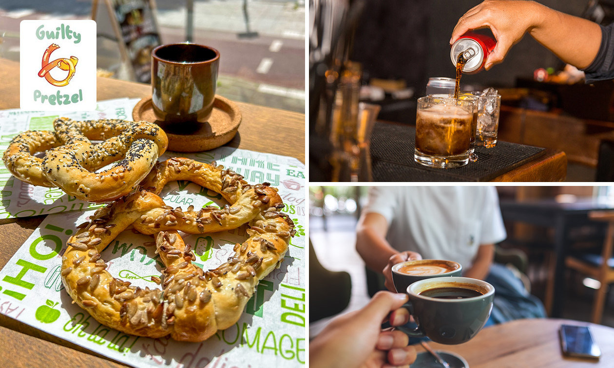 2 pretzels + 1 of 2 drankje(s) naar keuze in hartje Utrecht