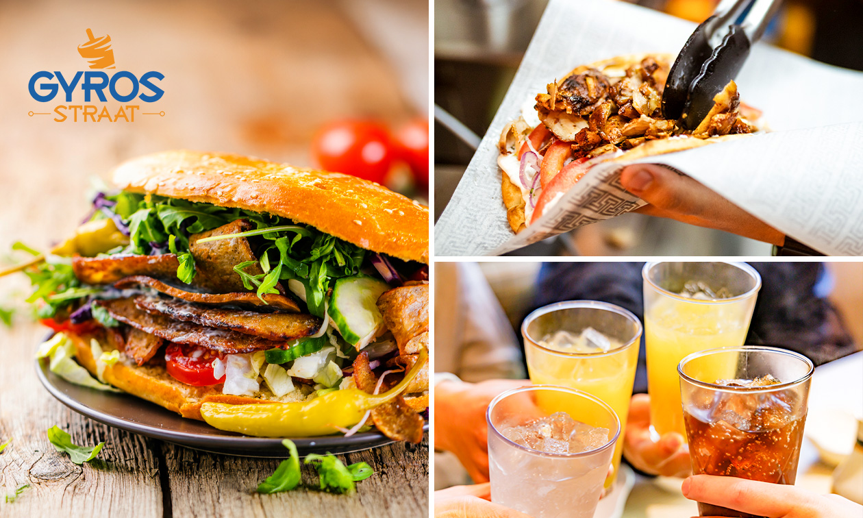 Pitabroodje naar keuze + drankje voor afhaal bij Gyrosstraat