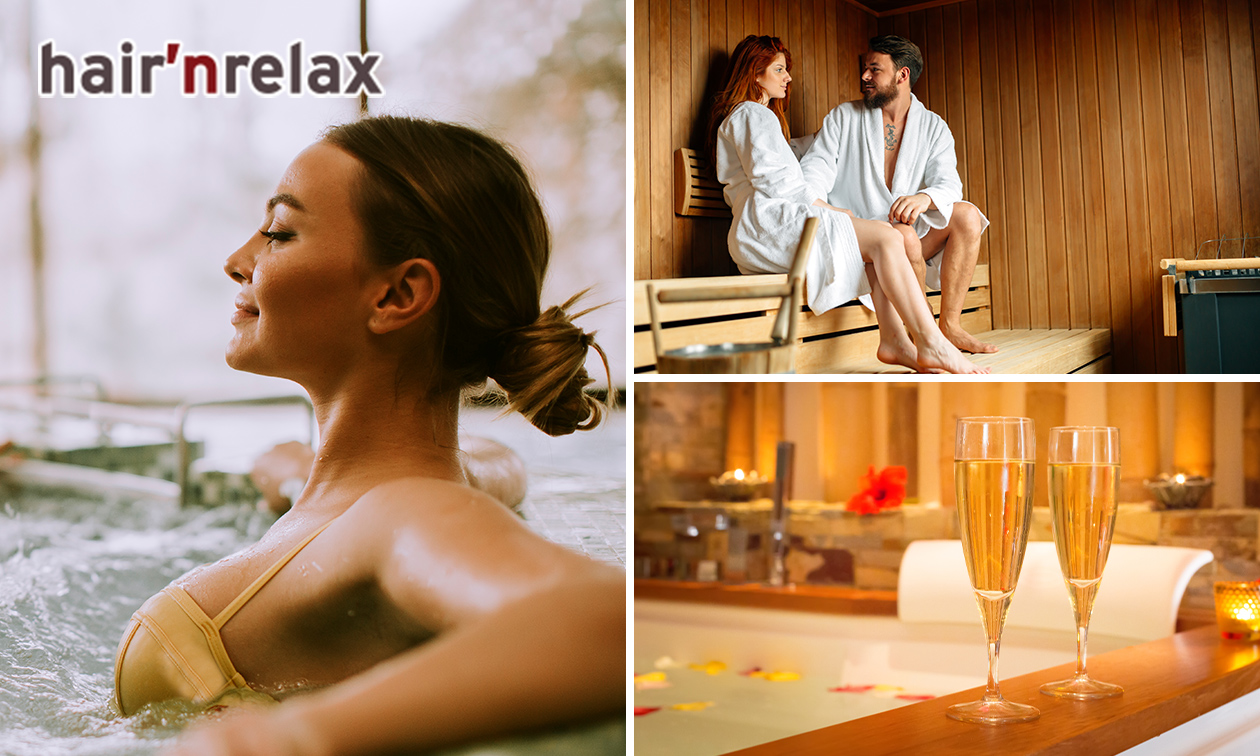 Privéwellness voor 2 personen (3 uur) + fles bubbels