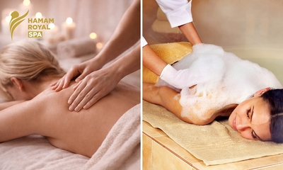 Hamam of massage naar keuze (30 of 60 min.) + Finse sauna en meer (2 uur)