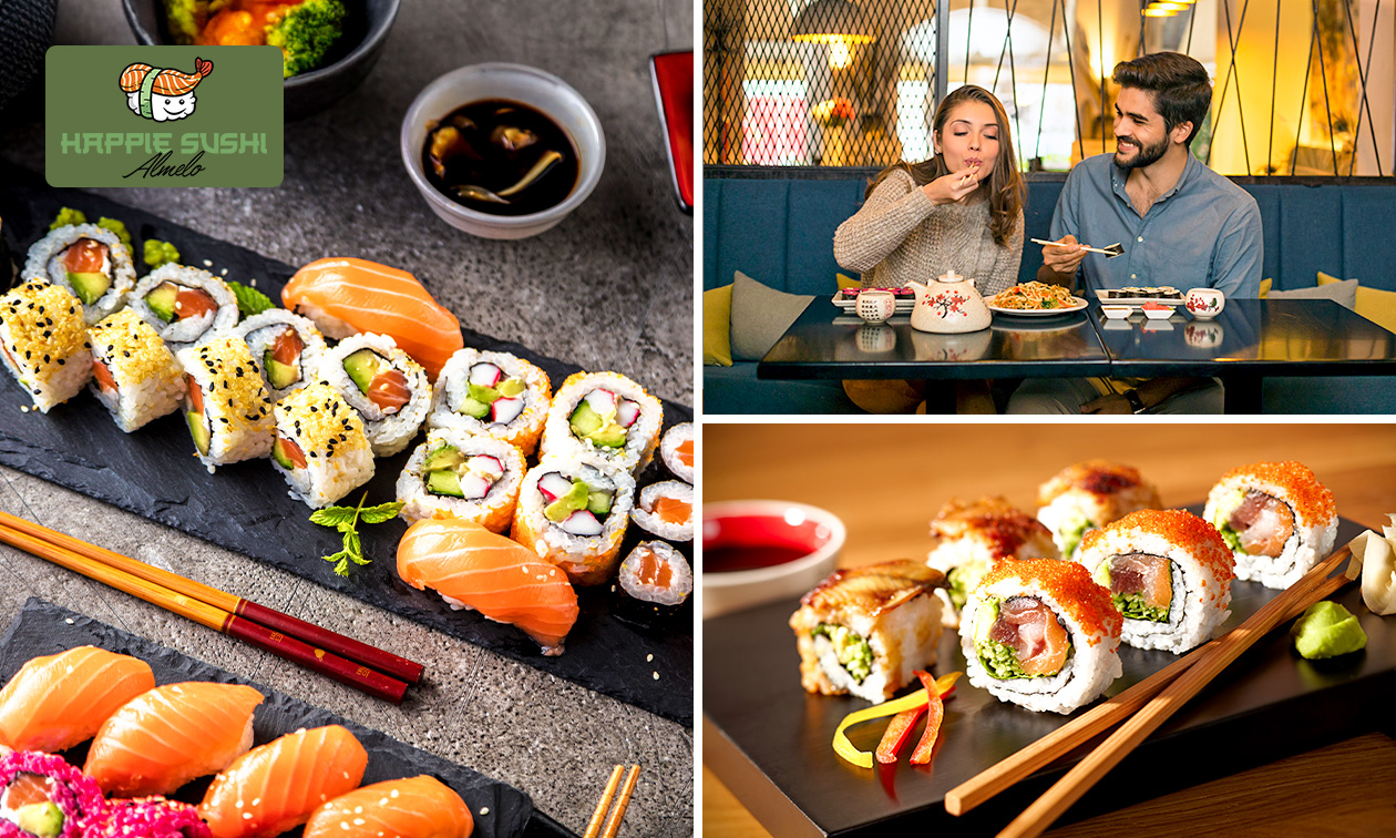 Sushibox (16, 24 of 32 stuks) voor afhaal bij Happie Sushi