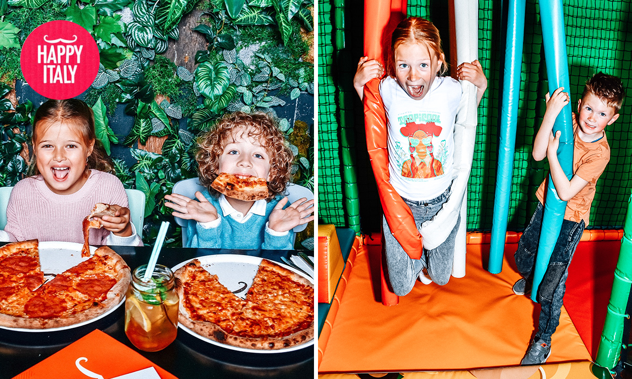 Kidsdeal met pizza/pasta en kinderijsje bij Happy Italy Eindhoven