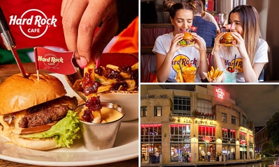 2-gangendiner à la carte + drankje bij Hard Rock Cafe