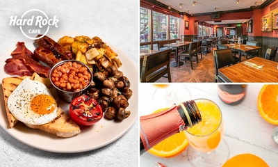 Ontbijt naar keuze + evt. mocktail of mimosa bij Hardrock Café Amsterdam