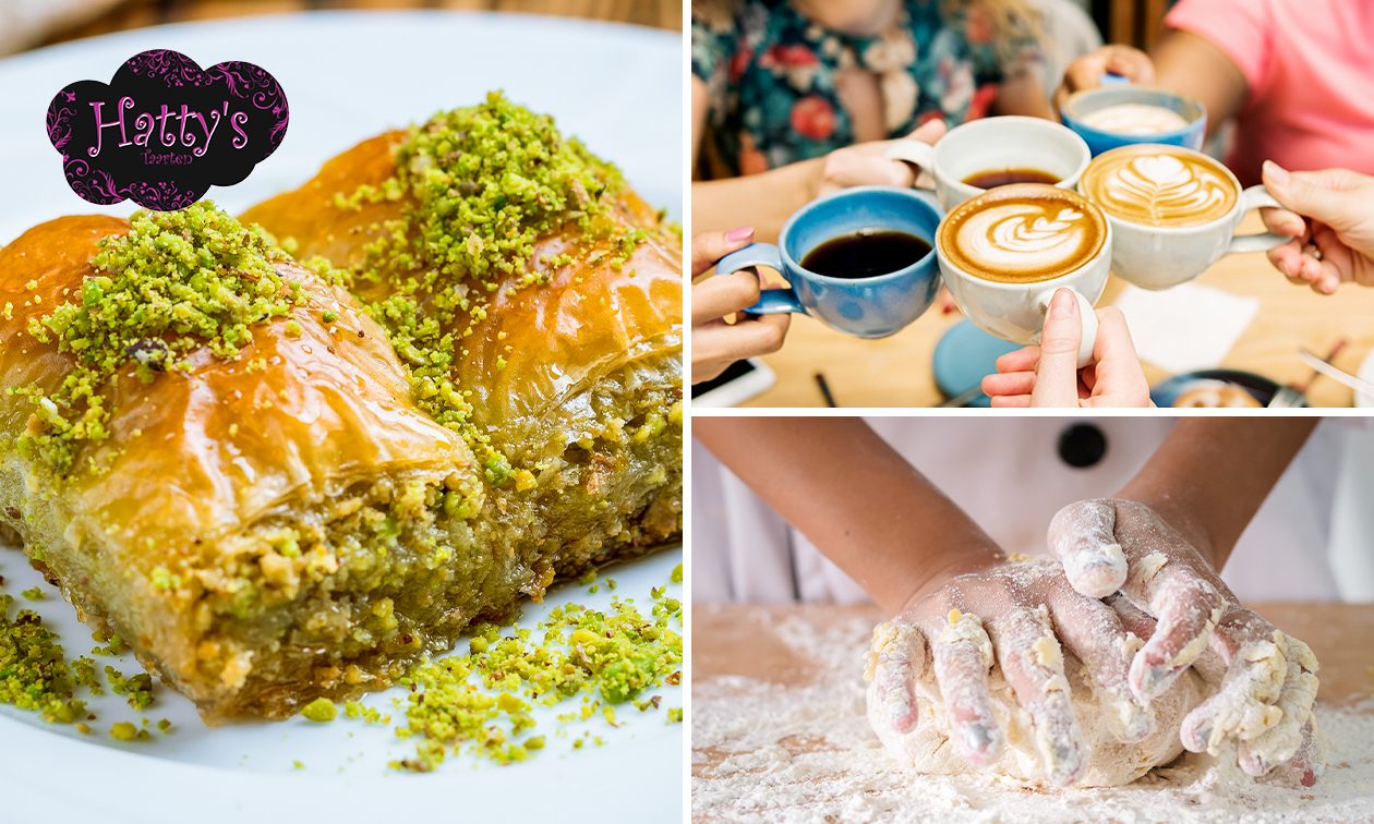 Workshop baklava maken (2 uur) + koffie of thee + lekkers bij Hatty's Taarten