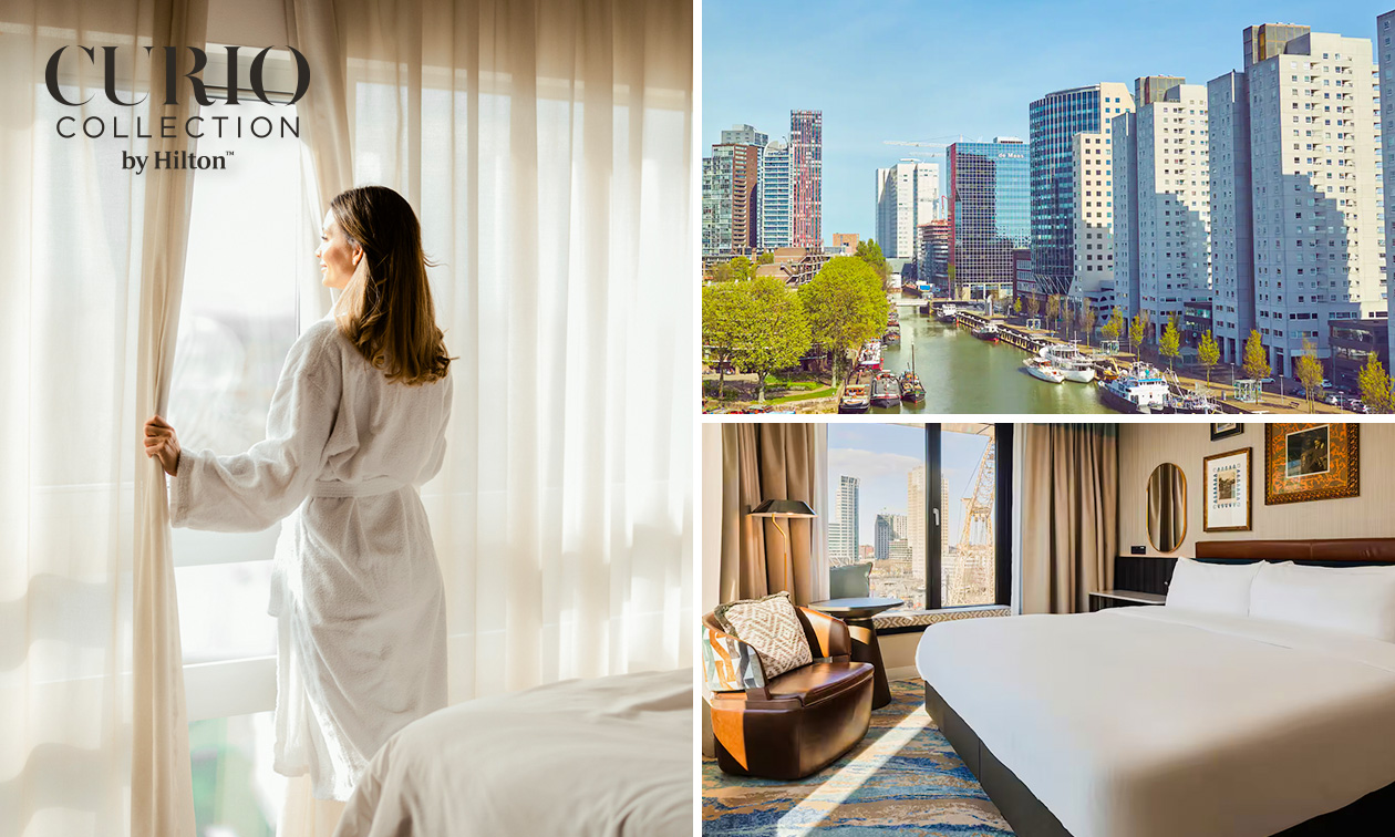 Overnachting voor 2 + ontbijt + meer in hartje Rotterdam