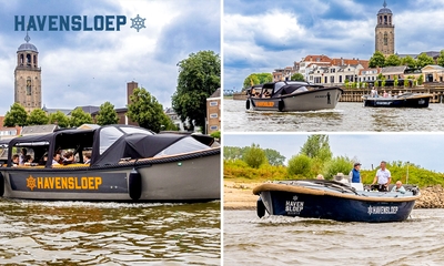 Rondvaart over de IJssel (60 min) + water + koek (2-12 pers.)